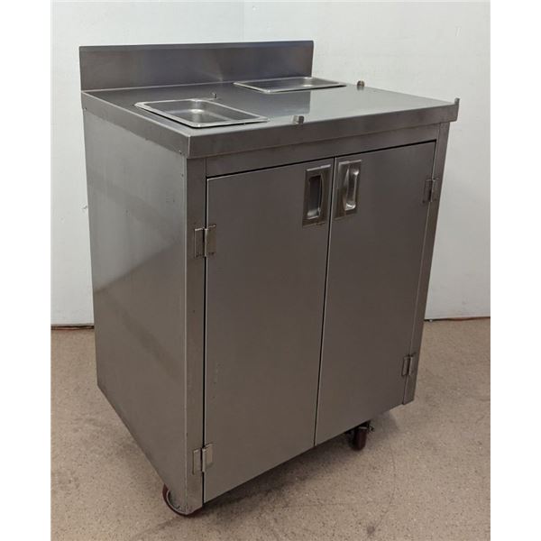 27" x 20" Stainless Steel Worktop Cabinet w/inserts