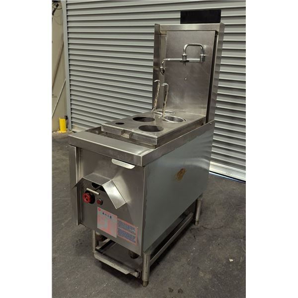 Supreme Food Equipment SCSR-1 Stainless Gas Noodle Cooker w/2 baskets