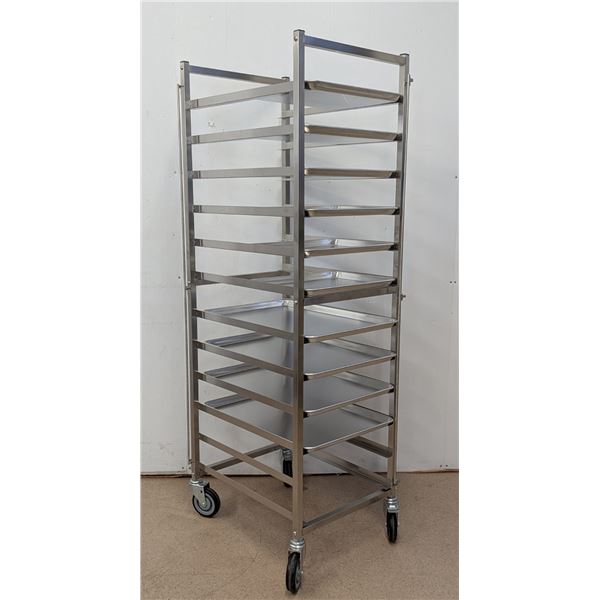Thorinox 12 Slide Stainless Steel Bun Pan Rack w/4 Full & 6 Half Size Sheet Pans