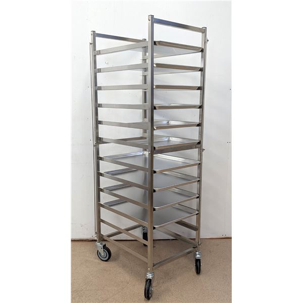 Thorinox 12 Slide Stainless Steel Bun Pan Rack w/4 Full & 6 Half Size Sheet Pans