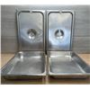 Image 2 : Full Size 2.5" Deep Stainless Steel Inserts With Lids - Set of 4 (8pcs)