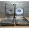 Image 3 : Full Size 2.5" Deep Stainless Steel Inserts With Lids - Set of 4 (8pcs)