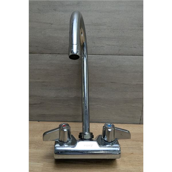 Wall Mounted Sink Faucet w/Gooseneck