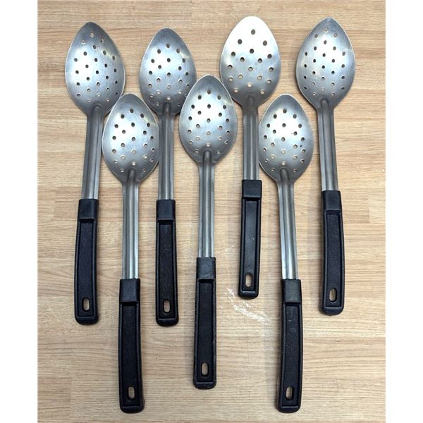Stainless Steel Perforated Spoons - Lot of 7
