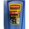 Image 4 : Rubbermaid Slim Jim 23 Gallon Trash Can, Blue