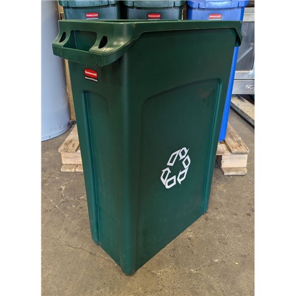 Rubbermaid Slim Jim 23 Gallon Trash Can, Green