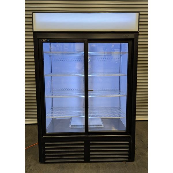 QBD CD45S 52" Double Sliding Door Glass Cooler