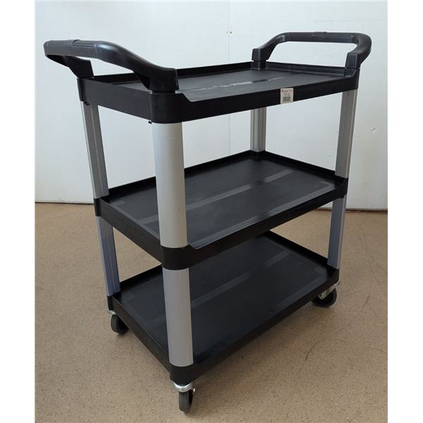 Sagetra 3-Tier Black Trolley