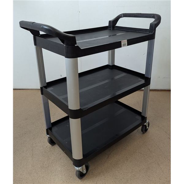 Sagetra 3-Tier Black Trolley