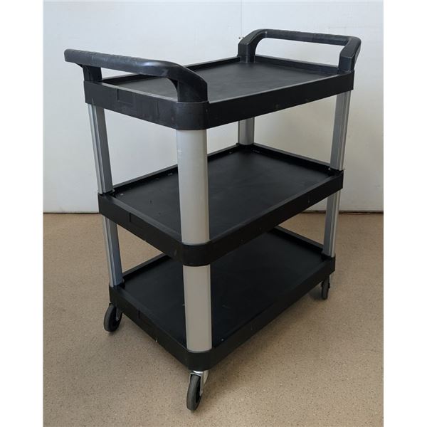 Uline 3-Tier Black Trolley