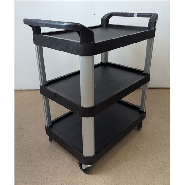Uline 3-Tier Black Trolley