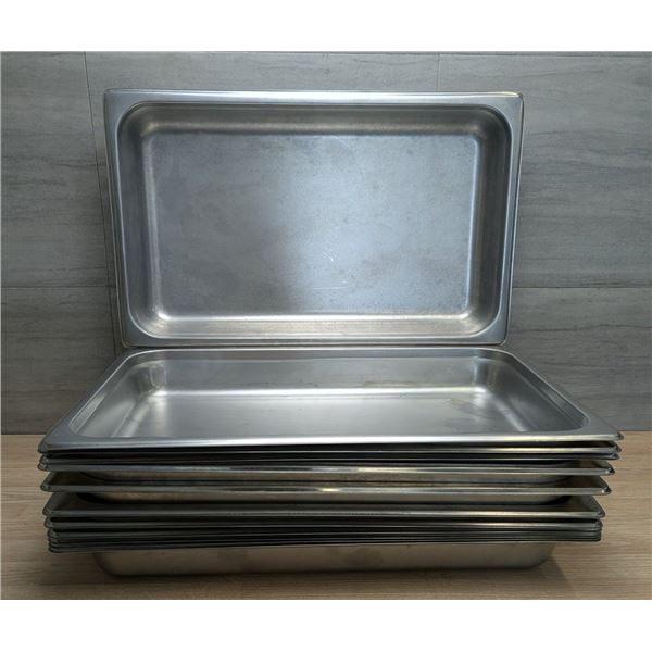 Full Size 2.5" Deep Stainless Steel Inserts - Lot of 12