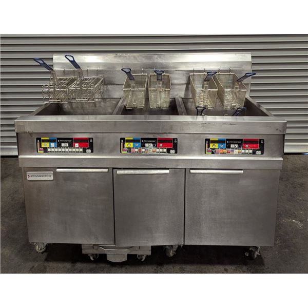 Frymaster 11814NCSE/HD50GCSE Gas Floor Fryers w/Filtration & Filter Envelope