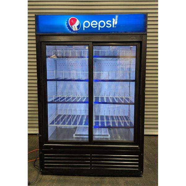 QBD CD45S 52" Double Sliding Door Glass Cooler