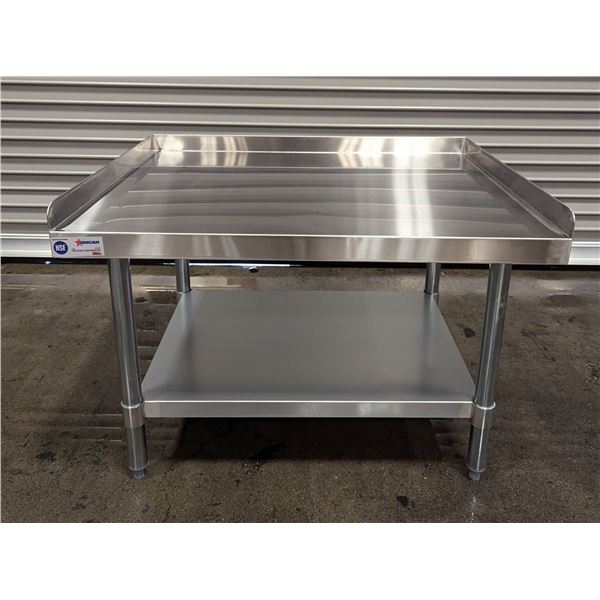 36" x 30" Stainless Steel Equipment Stand, Omcan 22059 | MR4-1