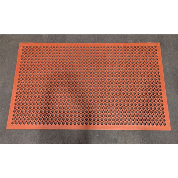 36" x 60" x 3/8" Terra Cotta Anti-Fatigue Mat, Omcan 23585