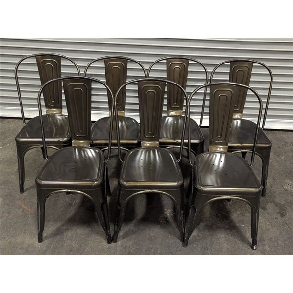 Metal Dining Chairs - Lot of 7