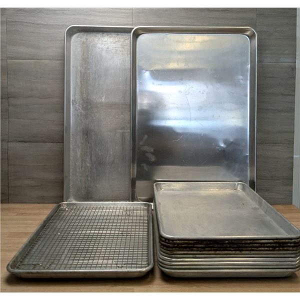 Full & Half Size Bun Pans - Lot of 13pcs