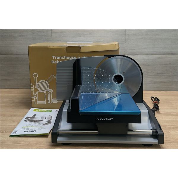 Nutrichef NUGJ801 Electric Meat & Food Slicer