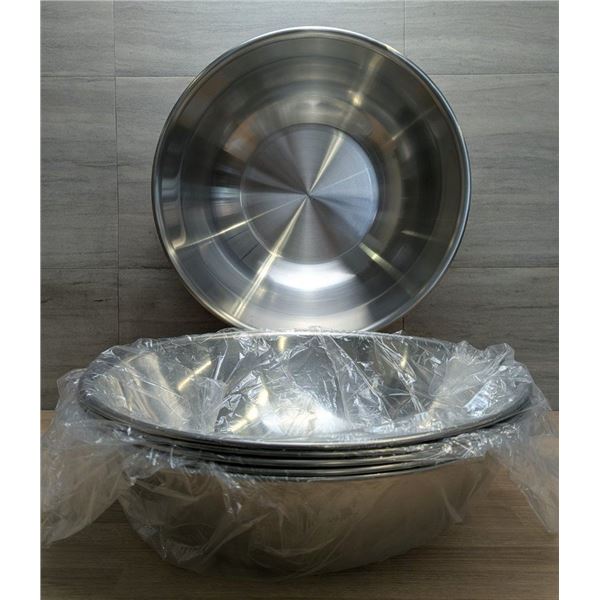 Stainless Steel Mixing Bowls 16qt/15.1L, Browne 575936 - Lot of 6