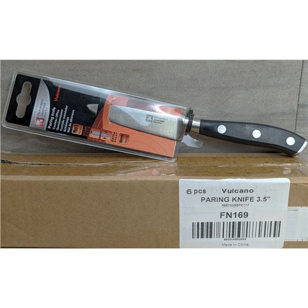 Vulcano 3.5" Paring Knives, Richardson Sheffield FN169 - Lot of 6