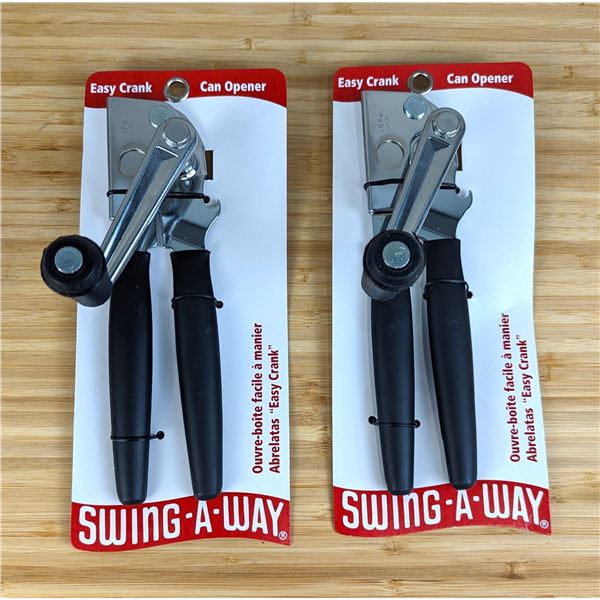Swing-A-Way Easy Crank Can Openers, 6090 - Lot of 2 | L6CR1
