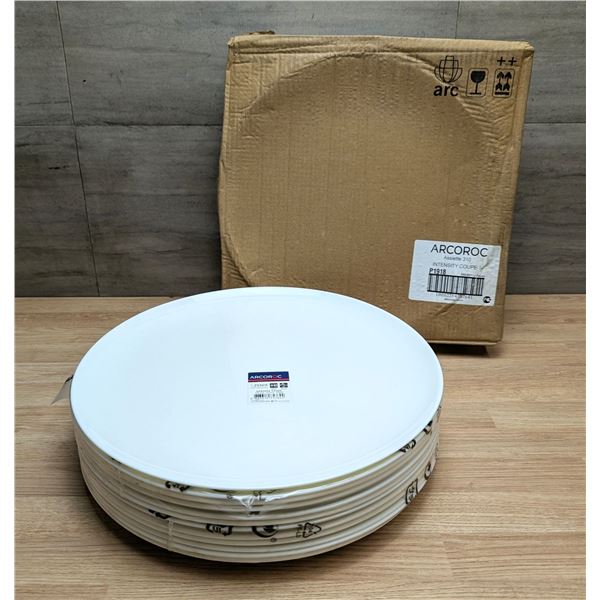 Intensity 12" Coupe Plate, Arcoroc P1918 - Lot of 12 (1 Case) | CC5