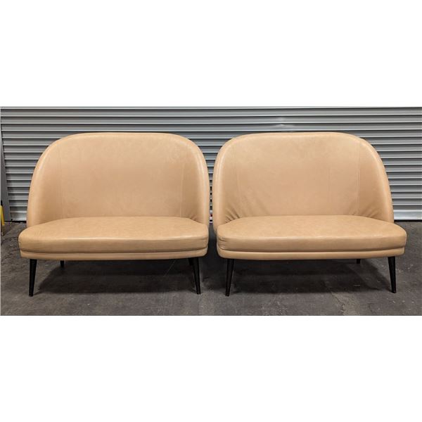 Faux Leather 2 Seater Sofas - Lot of 2 | Sofa1/RBD