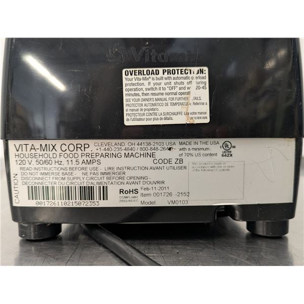 VitaMix VM0103 Blender | WS3/MR2-2