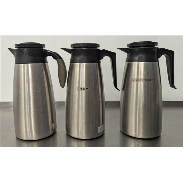 Wilbur Curtis ThermoPro Stainless Steel Pour Pots - Lot of 3 | WS4/RackX