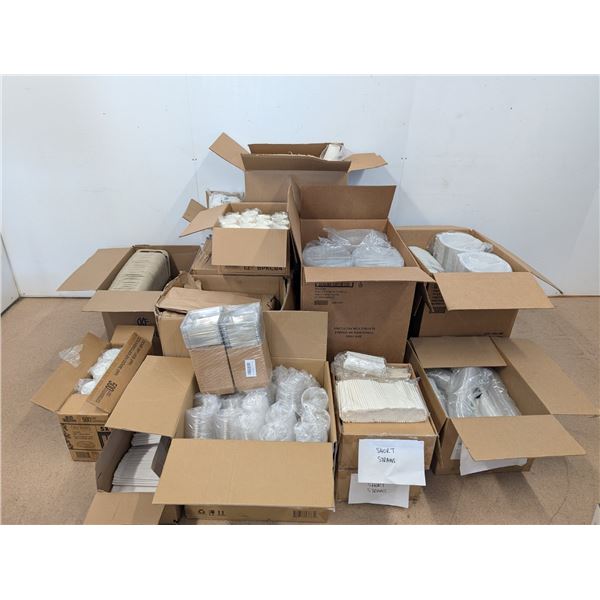 Pallet of Paper & Plastic Take-Out Products | Jas19/MR6Top