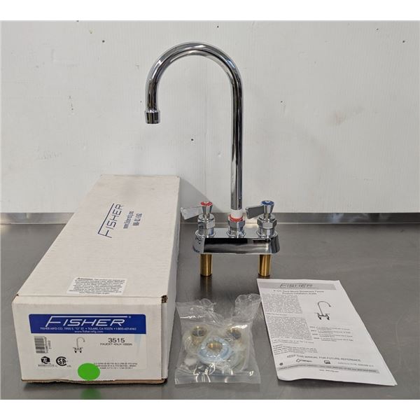Fisher 3515 Deck Mounted Faucet w/4" Centers | Jas33/FtB