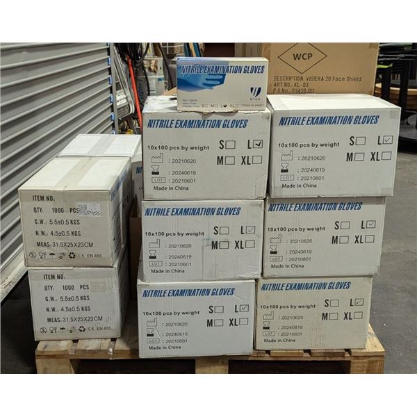 Nitrile Examination Gloves, Size L - Lot of Approx. 10500 (105 Boxes) | ML6-top