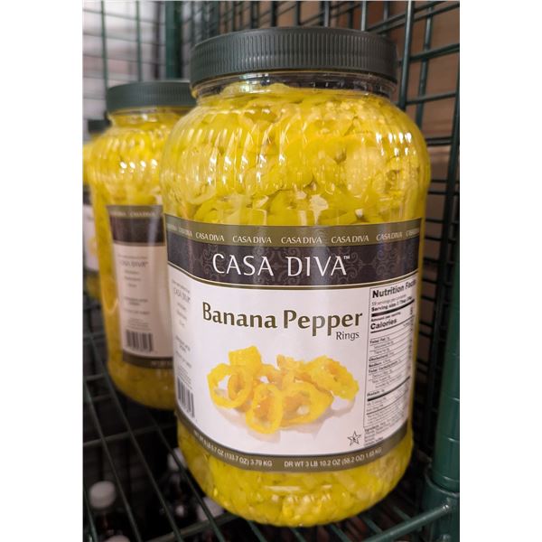 Casa Diva Banana Pepper Ring 3.79kg - Lot of 2 | EC6