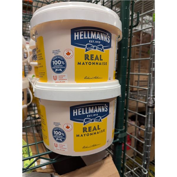 Hellmann's Real Mayonnaise 4L - Lot of 2 | EC8