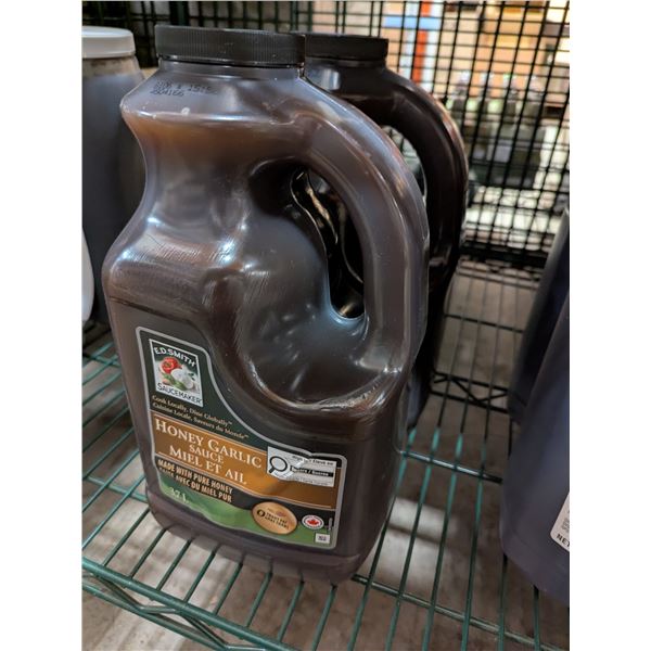 E.D. Smith Honey Garlic Sauce, 3.7L - Lot of 2