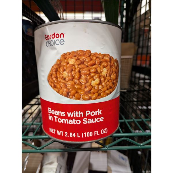 Gordon Choice Bean with Pork in Tomato Sauce 2.84L - Lot of 5