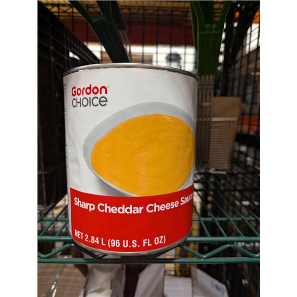 Gordon Choice Sharp Cheddar Cheese Sauce 2.84L - Lot of 6