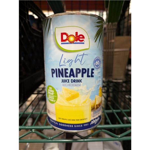 Dole Light Pineapple Juice Drink 1.36L - Lot of 8