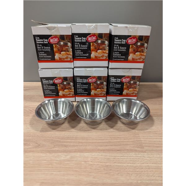 TableCraft C5068 2oz Stainless Steel Sauce Cup - Lot of 72