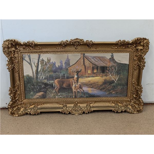 36" x 21.5" Plastic Framed Paint | VM7