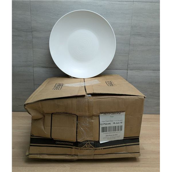 11-1/2" Evo Pearl Deep Pasta Plates (29.4cm), Dudson 4EVP285RV - Lot of 12 (1 Case)