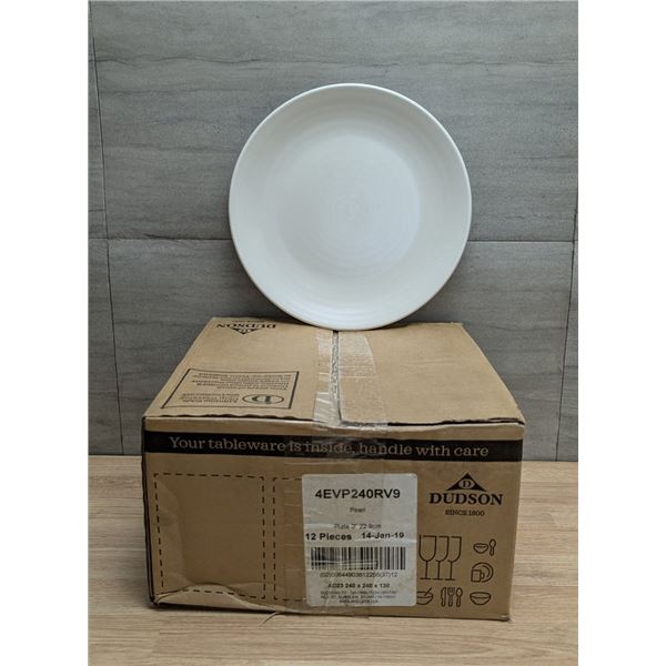 9" Evo Pearl Coupe Plates (22.9cm), Dudson 4EVP240RV9 - Lot of 12 (1 Case)