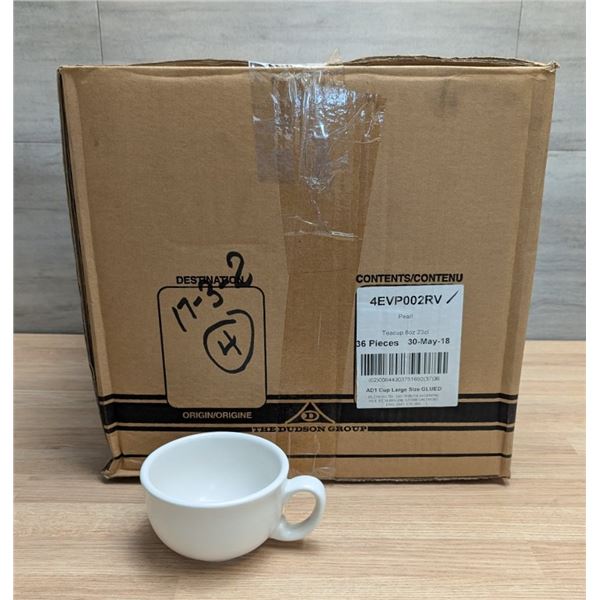 8oz Evo Pearl Teacups (23cl), Dudson 4EVP002RV - Lot of 36 (1 Case)