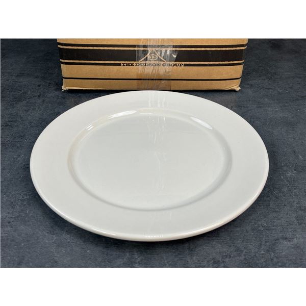 9.5" Plain White Plates Classic, Dudson 3PLW250C - Lot of 24