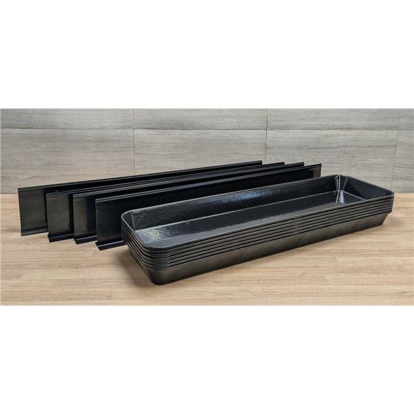 Cambro 30" x 8-1/2" x 2" Market Trays & Dividers - Lot of 11pcs
