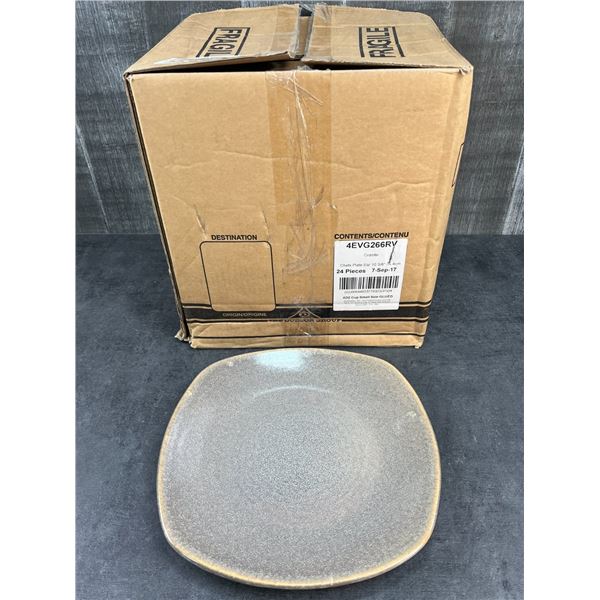10-3/8" Granite Chefs Plate Square, Dudson 4EVG266RV - Lot of 24