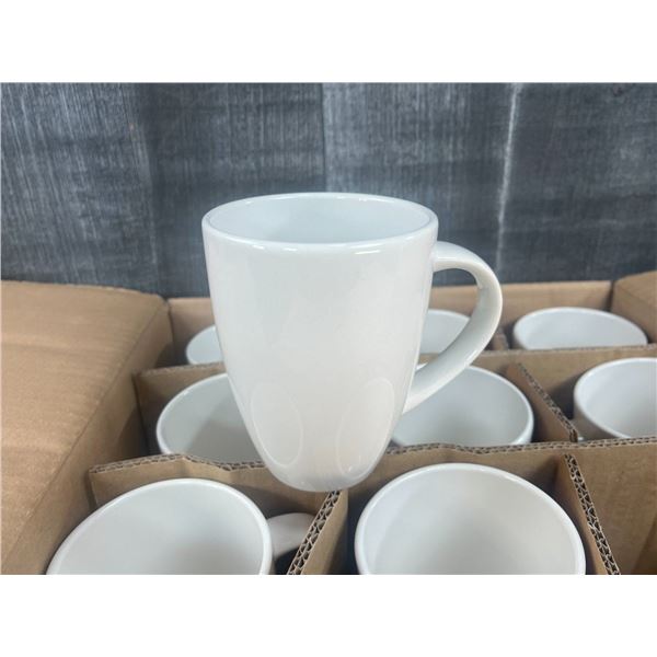 12oz Plain White Mugs, Dudson 3PLW077X - Lot of 18
