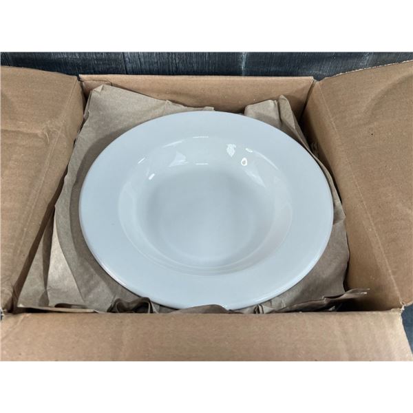 8.5" Plain White Soup Plates Classic, Dudson 3PLW360C9 - Lot of 24 (2 Boxes)