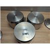 Image 3 : Winco 4.5qt Stainless Steel Sauce Pans With Lids - Set of 3